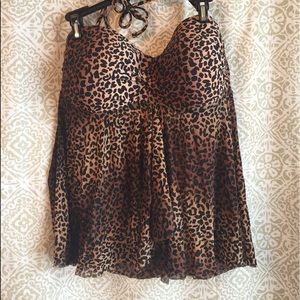 Women’s leopard print tankini